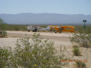 106 77a. Alamo Lake airstrip - airplanes