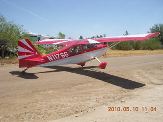 111 77a. Alamo Lake airstrip - airplane