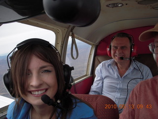 Kateryna and David flying in N4372J