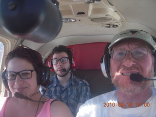 Phoebe and Phil and Adam flying in N4372J