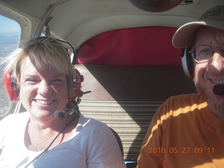 Anne and Adam flying in N4372J