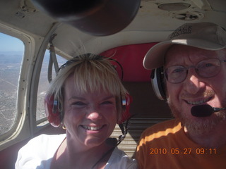 Anne and Adam flying in N4372J