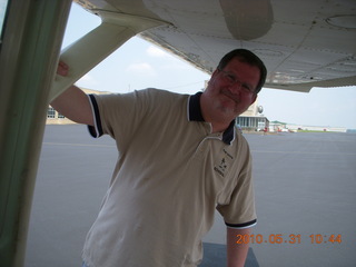 Dave under N3130S wing