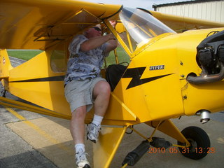 stick in Neil's Piper Cub