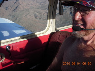 Adam flying N4372J over Verde River valley