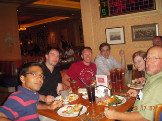 Randeep, Arthur, Jon, Vargo, Julianne, Sean's eyes, and Adam - Buffet at Bellagio