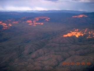 1276 79q. Grand Canyon Caverns (L37) trip - aerial - mountains