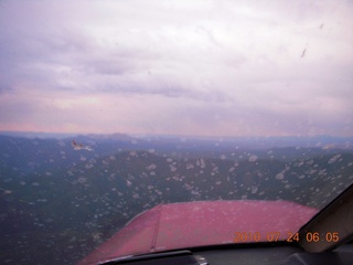 1279 79q. Grand Canyon Caverns (L37) trip - aerial - rain