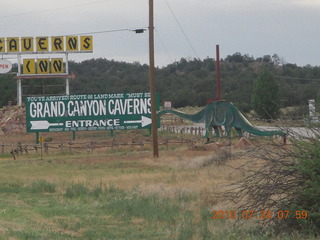 Grand Canyon Caverns (L37) trip - run on Route 66 - signs