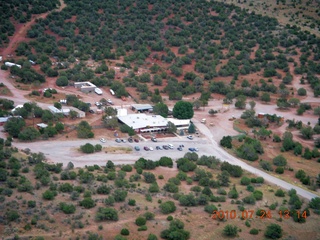 Grand Canyon Caverns (L37) trip - aerial - restaurant