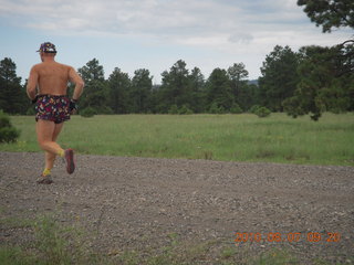 New Mexico back-country trip - Negrito run - Adam running