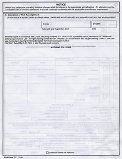 N4372J new engine log