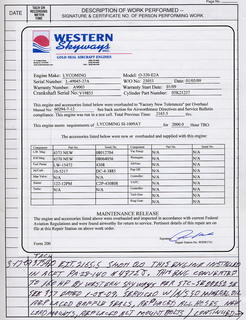 N4372J new engine log