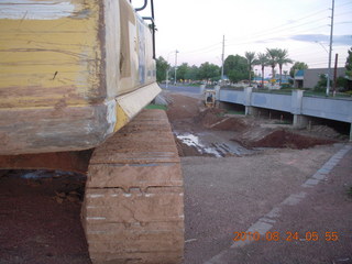 working on new bike path at Chaparral and Hayden