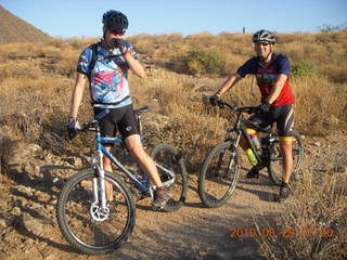 Lost Dog Wash run - Craig on his mountain bike