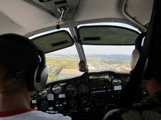 10 7b3. Adam and Bob flying N8377W