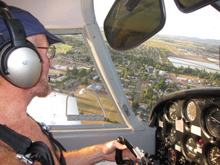 62 7b3. Adam flying N8377W in Oregon