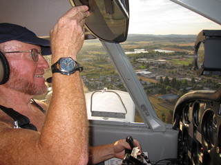 41 7b3. Adam flying N8377W in Oregon