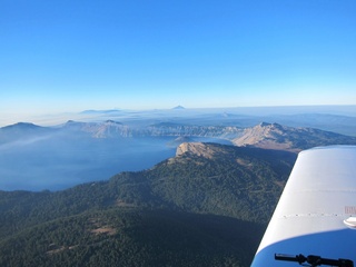 31 7b4. 7S5 to DVT trip - aerial - Oregon - Crater Lake