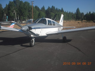 Adam putting fuel in N8377W