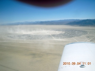 7S5 to DVT trip - aerial - Nevada - Black Rock City - Burning Man