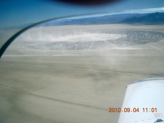 7S5 to DVT trip - aerial - Nevada - Black Rock City - Burning Man