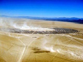 7S5 to DVT trip - aerial - Nevada - Black Rock City - Burning Man