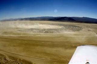 7S5 to DVT trip - aerial - Nevada - Black Rock City - Burning Man