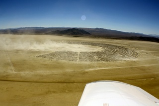 7S5 to DVT trip - aerial - Nevada - Black Rock City - Burning Man