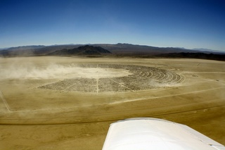 7S5 to DVT trip - aerial - Nevada - Black Rock City - Burning Man