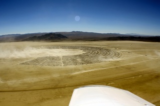 7S5 to DVT trip - aerial - Nevada - Black Rock City - Burning Man