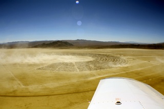 7S5 to DVT trip - aerial - Nevada - Black Rock City - Burning Man