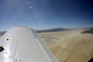 7S5 to DVT trip - aerial - Nevada - Black Rock City - Burning Man