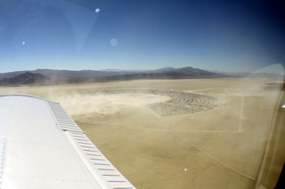 7S5 to DVT trip - aerial - Nevada - Black Rock City - Burning Man