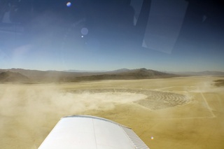 7S5 to DVT trip - aerial - Nevada - Black Rock City - Burning Man