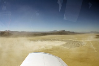 7S5 to DVT trip - aerial - Nevada - Black Rock City - Burning Man