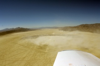 7S5 to DVT trip - aerial - Nevada - Black Rock City - Burning Man