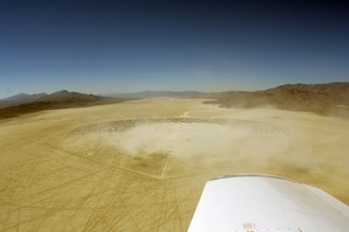 7S5 to DVT trip - aerial - Nevada - Black Rock City - Burning Man