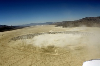 7S5 to DVT trip - aerial - Nevada - Black Rock City - Burning Man