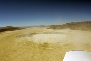 7S5 to DVT trip - aerial - Nevada - Black Rock City - Burning Man