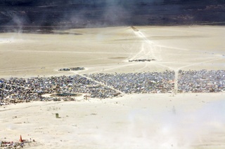 7S5 to DVT trip - aerial - Nevada - Black Rock City - Burning Man