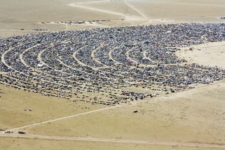 7S5 to DVT trip - aerial - Nevada - Black Rock City - Burning Man