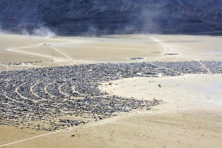 7S5 to DVT trip - aerial - Nevada - Black Rock City - Burning Man