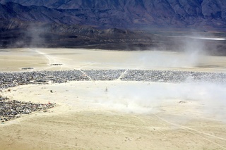 7S5 to DVT trip - aerial - Nevada - Black Rock City - Burning Man