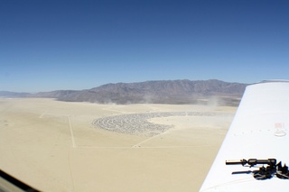 7S5 to DVT trip - aerial - Nevada - Black Rock City - Burning Man