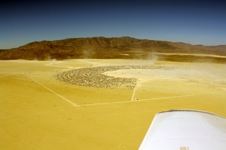 7S5 to DVT trip - aerial - Nevada - Black Rock City - Burning Man