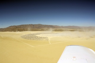 7S5 to DVT trip - aerial - Nevada - Black Rock City - Burning Man