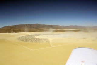 7S5 to DVT trip - aerial - Nevada - Black Rock City - Burning Man