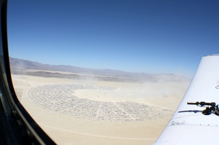 7S5 to DVT trip - aerial - Nevada - Black Rock City - Burning Man