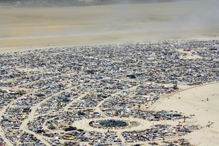 7S5 to DVT trip - aerial - Nevada - Black Rock City - Burning Man